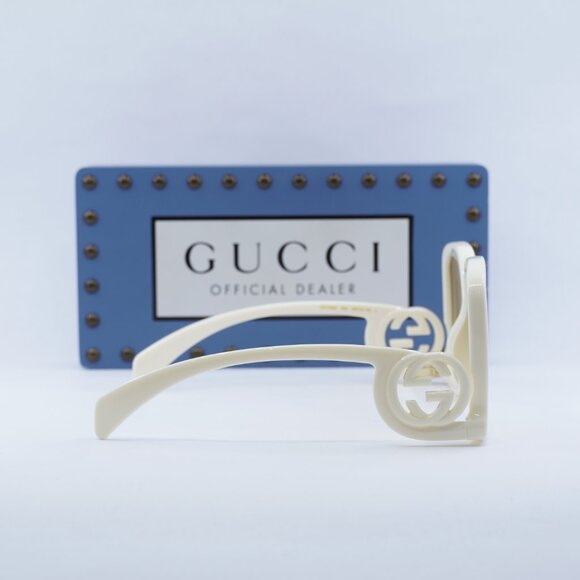 Gucci GG1326S 002 Square Sunglasses – Ivory main image 8